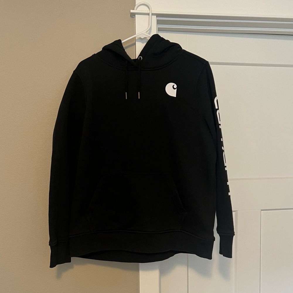 Carhartt Black Logo Pullover Hoodie